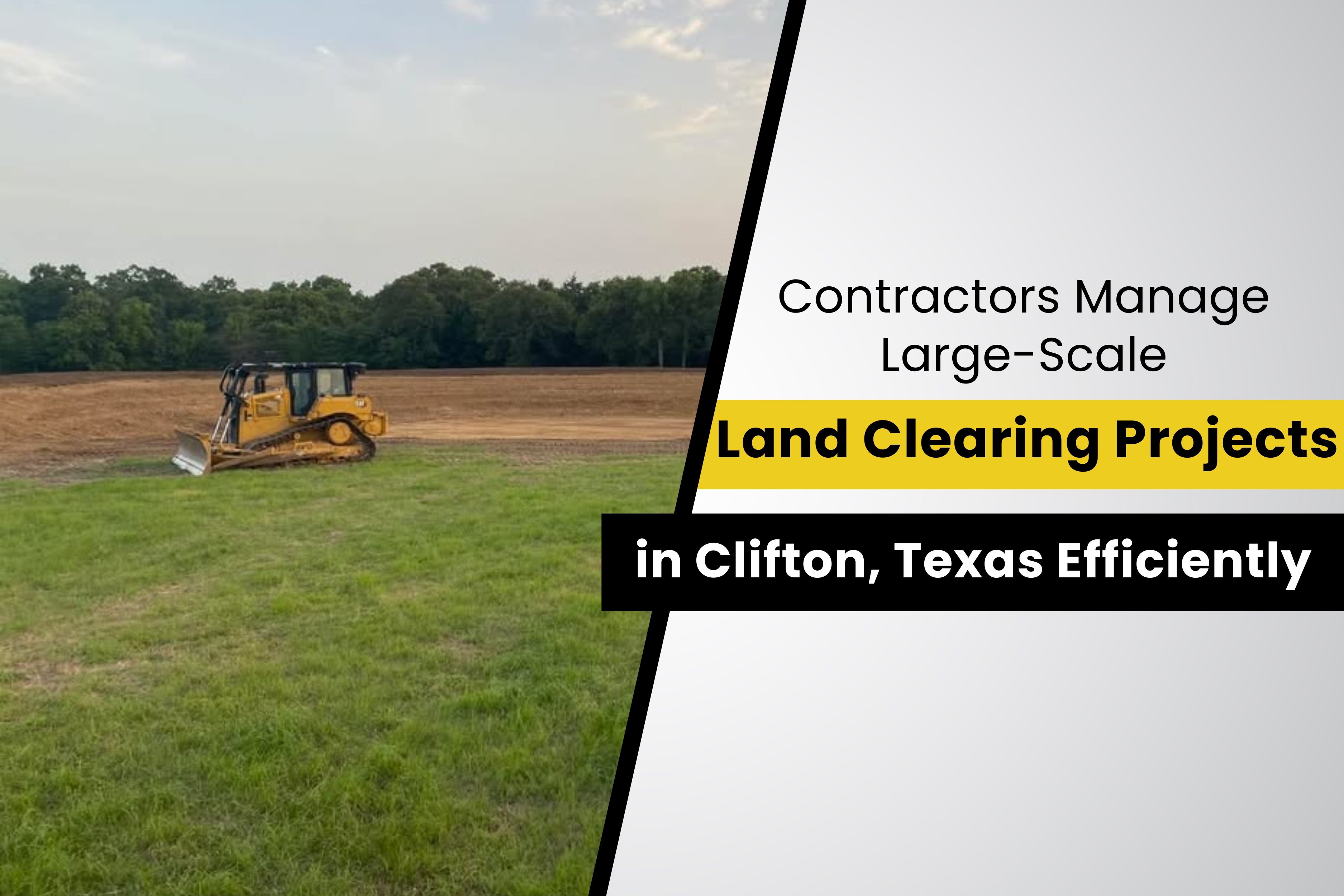 Large-Scale Land Clearing Projects in Clifton, Texas Efficiently